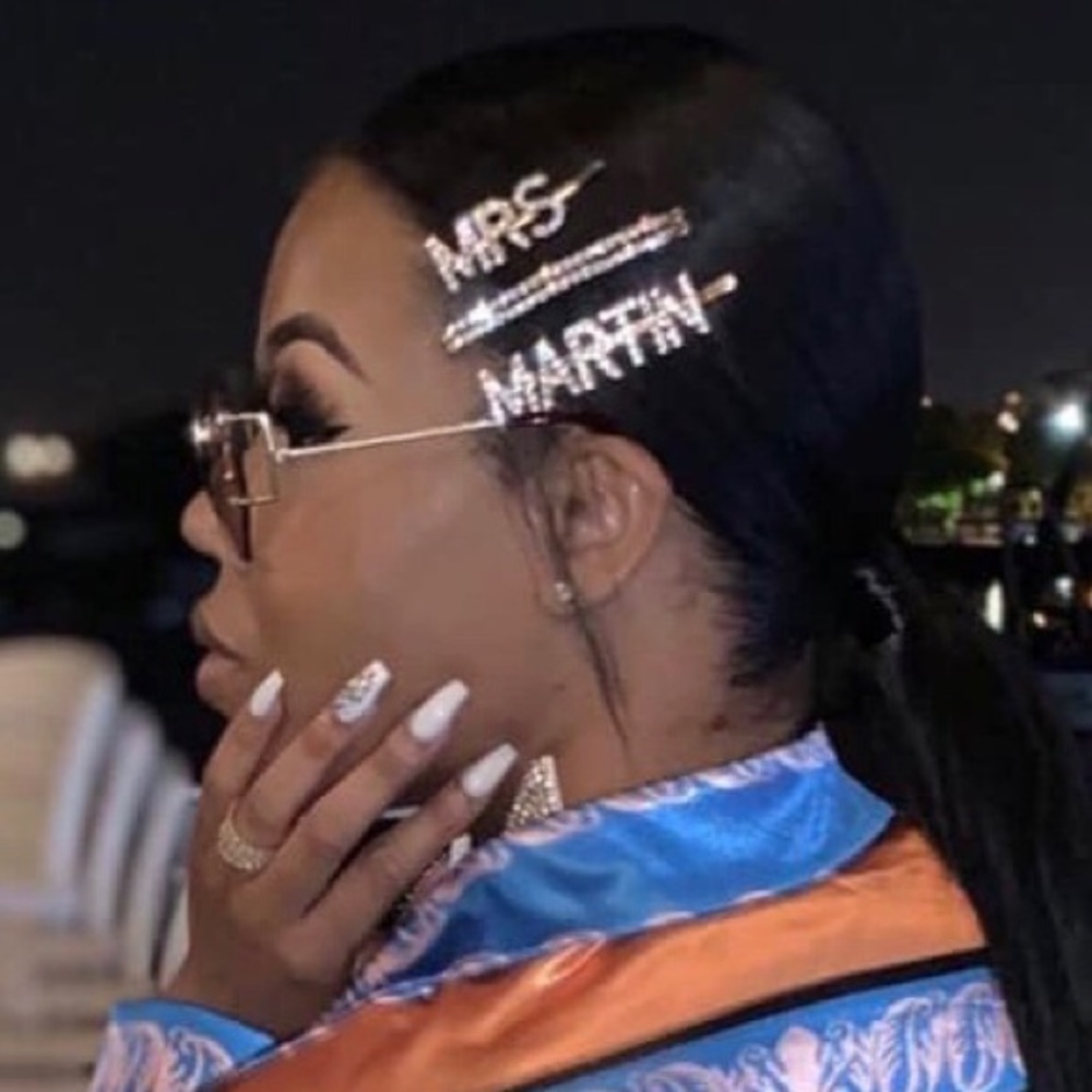 Customizable rhinestone bling hairpins